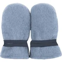 Pure pure by Bauer PURE PURE by Bauer Baby Handschuhe Fäustlinge Bio-Merinowolle Fleece dusty-blue Gr. 0 (0-6 Monate), Blau, – Produktbild 1 von 2
