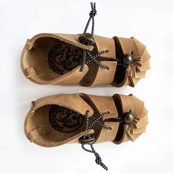 Snekkerbuks Snekkerbuks Urschuhe Ledersandalen Barfußschuhe, Natur, – Produktbild 4 von 4