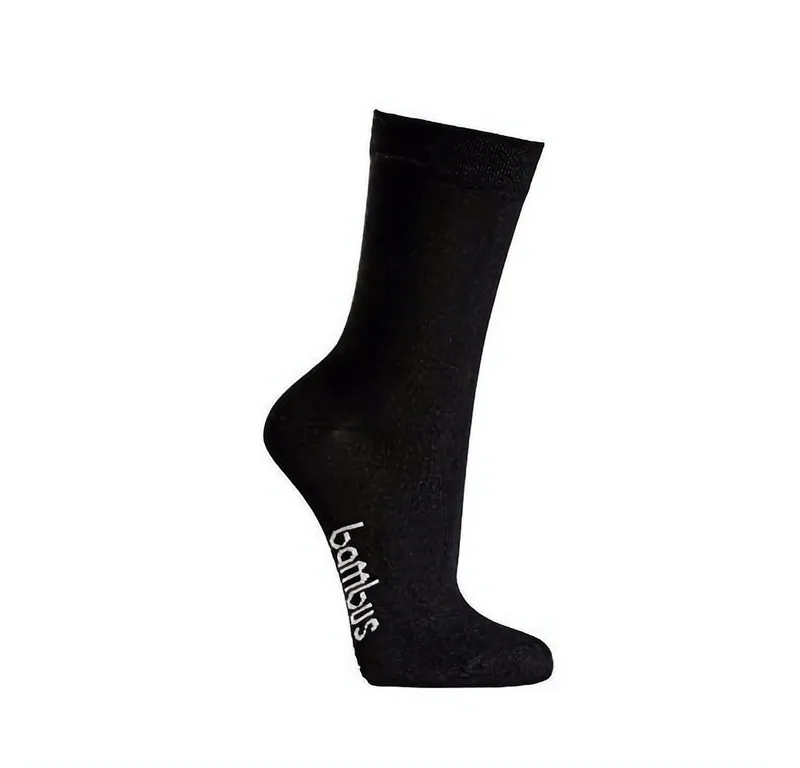 TippTexx 24 Socken 6 Paar Bambus Kinder Socken superweich handgekettelt Mädchen & Jungen (Set, 6 Paar), Schwarz, – Produktbild 2 von 5