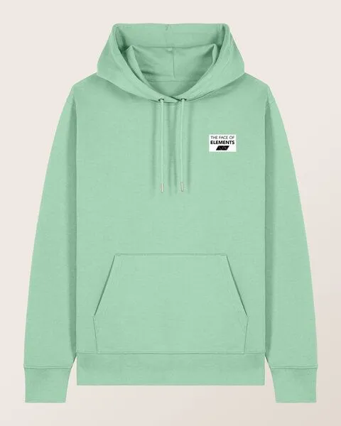 THE FACE OF ELEMENTS The Face of Elements Color Rush - Regular Fit Hoodie aus 100% Bio-Baumwolle, Iced mint (grün), – Produktbild 1 von 4