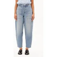 ARMEDANGELS ARMEDANGELS BAARLY CARPENTER BARREL Damen Barrel Leg Jeans aus recycelter Baumwolle, Blue, – Produktbild 1 von 1