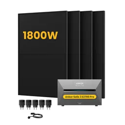 Anker Anker SOLIX Solarbank 3 E2700 Pro, mit 4 x 450 Bifaziale Solarmodule, by Powerness (deal) - 2.7kWh / 5 x Smart Plug / Selbstabholung – Produktbild 1 von 1