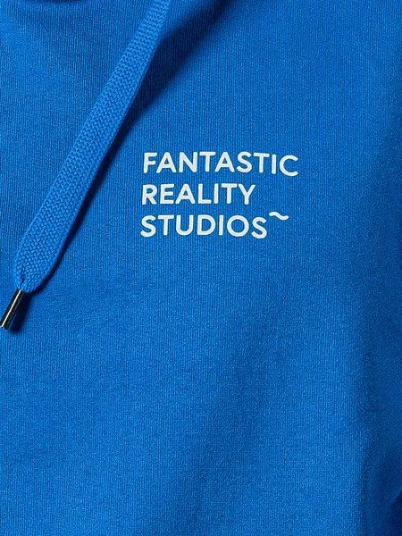 FANTASTIC REALITY STUDIOS Fantastic Reality Studios Fantastic Reality Hoodie – Bio-Baumwolle, Unisex, Blau, – Produktbild 4 von 4