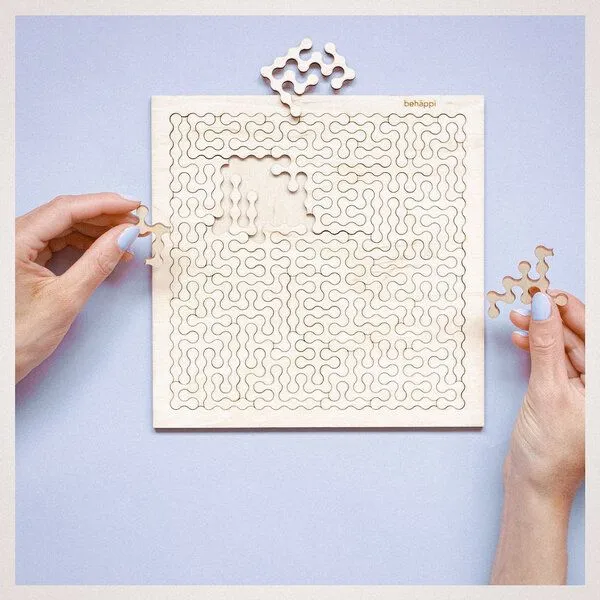 Behäppi Behäppi Hoop - IQ-Puzzle aus Holz - Level mittel – Produktbild 3 von 4
