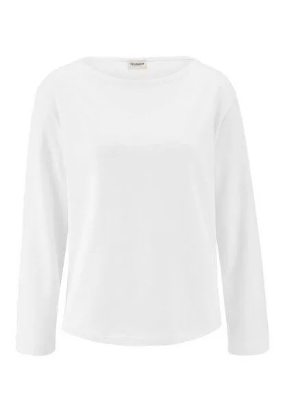 hessnatur hessnatur Heavy Jersey Longsleeve Relaxed aus reiner Bio-Baumwolle, Naturweiss, – Produktbild 3 von 4