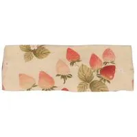 Walkiddy Baby Haarband Bio-Baumwolle GOTS Strawberry Garden rosa, weiches Stirnband für Babys & Kleinkinder, elastisch, druckfrei, verspielter Blumenprint, ideal für besondere Anlässe und den Alltag von Walkiddy – Produktbild 1 von 1