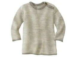Disana Disana Baby und Kinder Pullover Bio-Merinowolle melange-hellgrau Gr. 98/104 – Produktbild 1 von 1