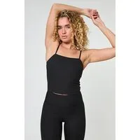 Girlfriend Collective Girlfriend Collective Damen Top gerippt Schwarz „Rib Cami" aus recyceltem Plastik – Produktbild 1 von 1