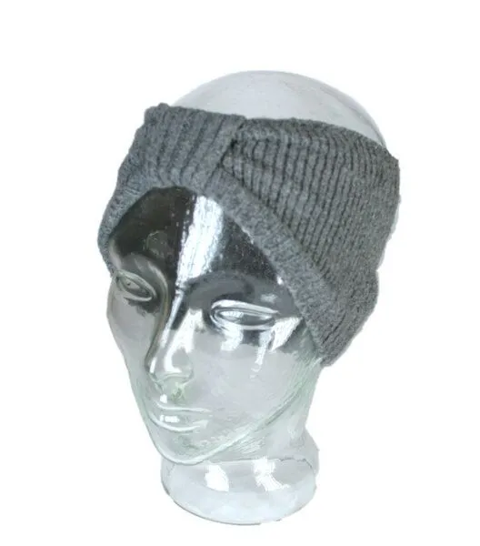 Rifò - Circular Fashion Made in Italy Rifò - Circular Fashion Made in Italy Stirnband Amelia aus recycelter Kaschmirwolle, Grau calce, – Produktbild 4 von 4
