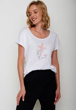 GreenBomb GREENBOMB Nature Bird Reed Cool - Sportliches T-Shirt aus Bio-Baumwolle / hochwertiger Print / GOTS / Fair & Vegan – Produktbild 1 von 1