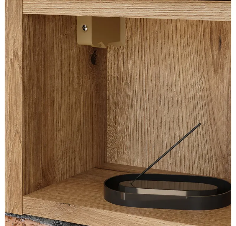 Lomadox Badregal NEWPORT-56-EVOKE, 30 cm breit, in Eiche, Braun, – Produktbild 5 von 8
