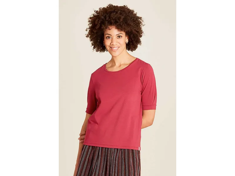 Tranquillo tranquillo Bio-Damen-T-Shirt mit längeren Ärmel, anemone, Gr. S – Produktbild 1 von 1