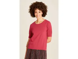 Tranquillo tranquillo Bio-Damen-T-Shirt mit längeren Ärmel, anemone, Gr. S – Produktbild 1 von 1