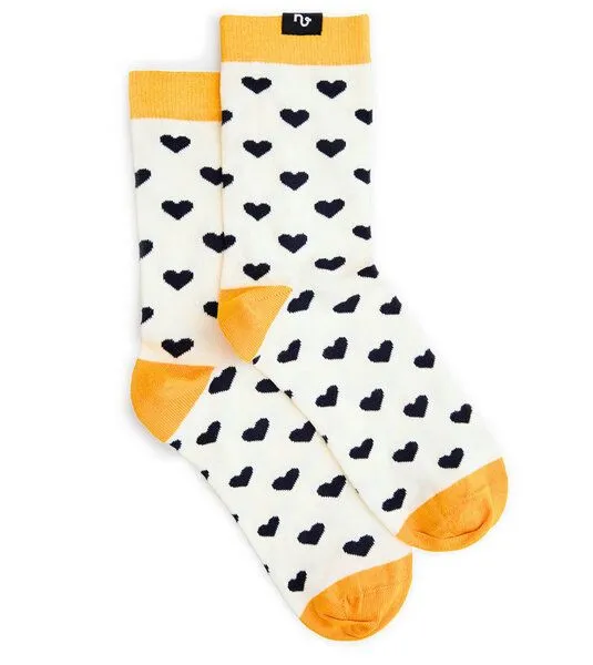 Natural Vibes Natural Vibes Bunte Socken Bio GOTS | Herren Damen Socken | Herzen – Produktbild 1 von 5