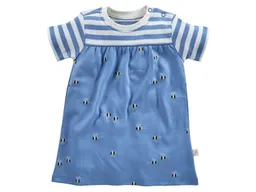 HANS NATUR Baby Kleid Kurzarm Bio-Baumwolle Biene blau Gr.62/68 – Produktbild 1 von 1