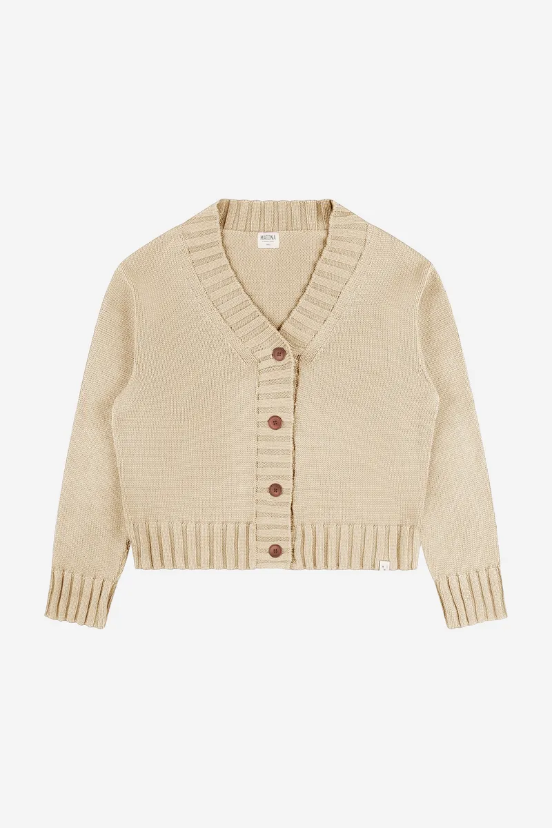 MATONA MATONA Damen vegan Jacke Strick Beige, Beige, – Produktbild 1 von 1