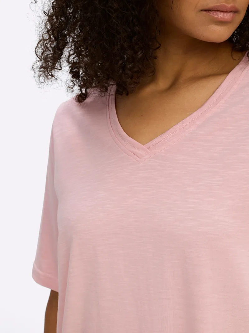 sheego V-Shirt hortensie, Hortensie, – Produktbild 2 von 2