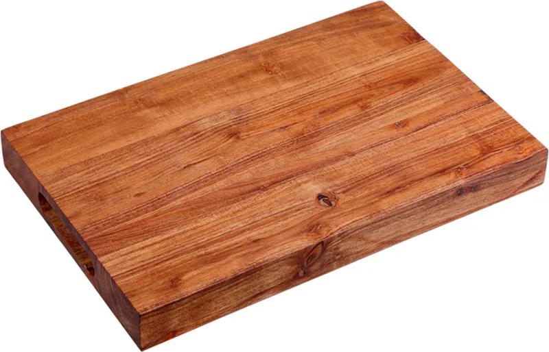 Kesper Kesper Tranchierbrett Schneidebrett, Akazie, FSC, Massivholz, (1-St), mit Griffmulden, Beige, – Produktbild 2 von 3