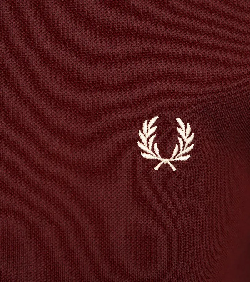 Fred Perry Fred Perry Polo M3600 Bordeaux - Größe XXL, Rot, – Produktbild 3 von 5