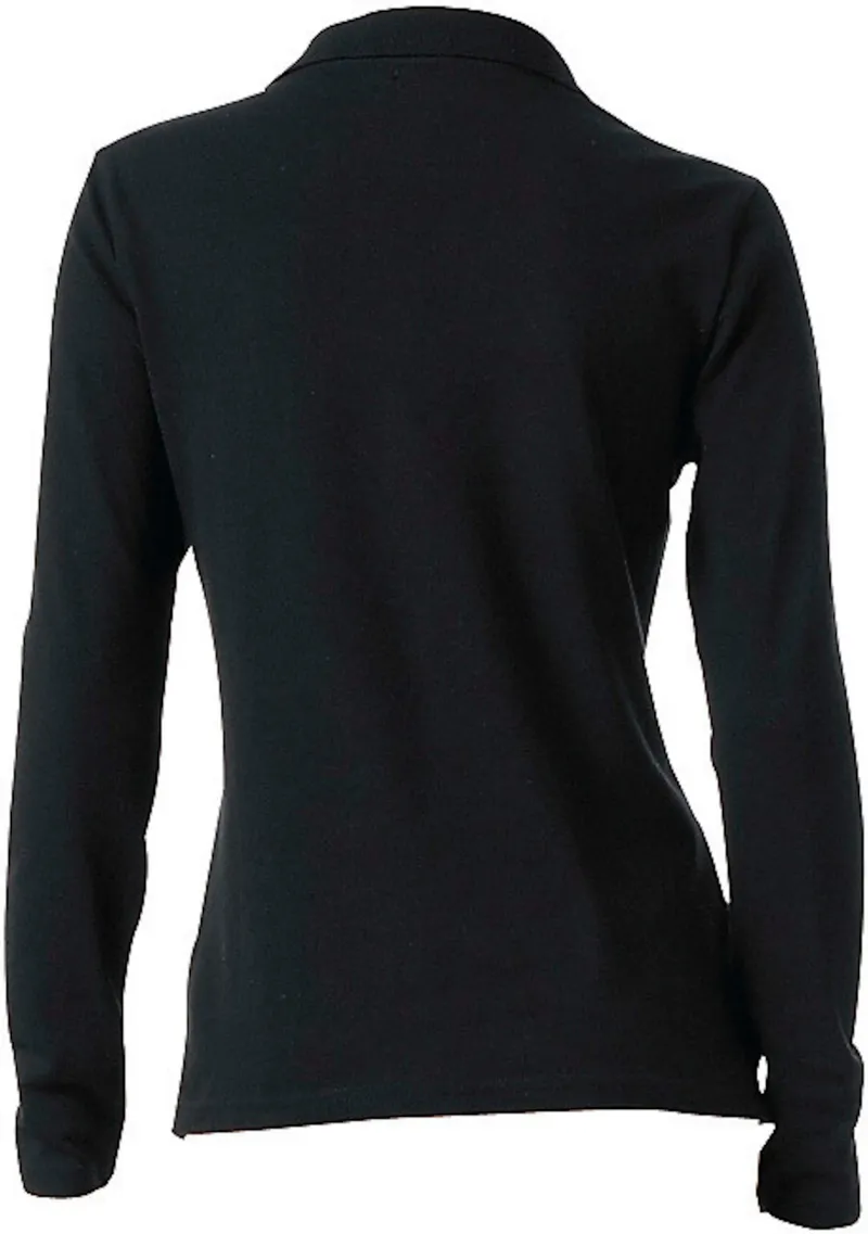 heine Langarm-Poloshirt schwarz, Schwarz, – Produktbild 3 von 3