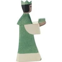 Ostheimer Ostheimer König (grün) 16 cm Laubholz, handgeschnitzt und lasiert – Produktbild 1 von 1
