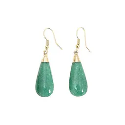 Crystal and Sage Aventurin Ohrringe vergoldet von Crystal and Sage – Produktbild 1 von 1