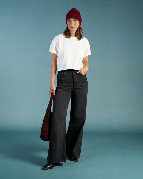 Kuyichi Kuyichi HARPER Loose Flare Jeans (smoky noir) – Produktbild 2 von 4