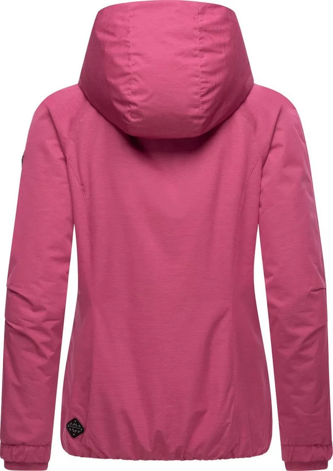 ragwear ragwear Winterjacke Dizzie Warm Rain Wasserdichte warme Damen Jacke mit Kapuze, Rosa, – Produktbild 4 von 5