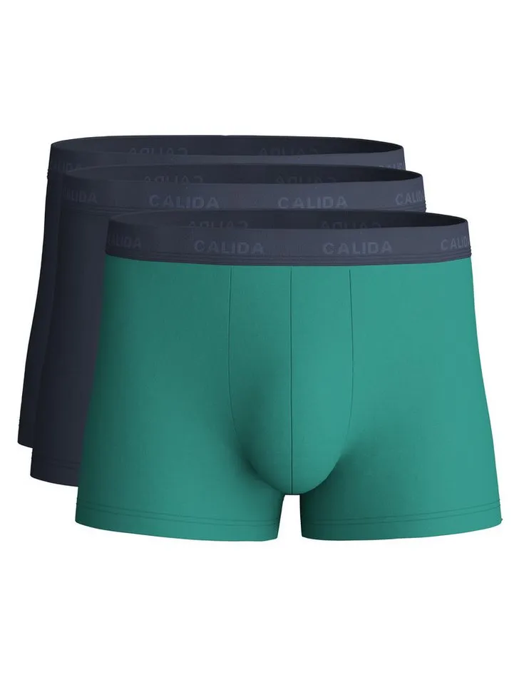 CALIDA CALIDA Boxer Cotton Special Herren (1-St) weich, elastisch und mit Komfortbund, Grün, – Produktbild 2 von 5