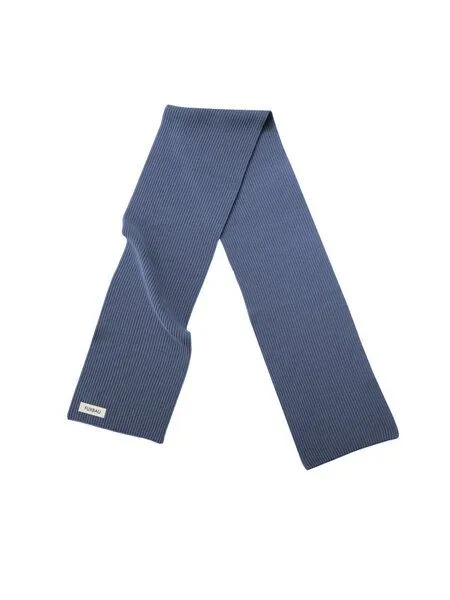 FUXBAU FUXBAU 4Seasons Strickschal, Blaugrau, – Produktbild 2 von 4