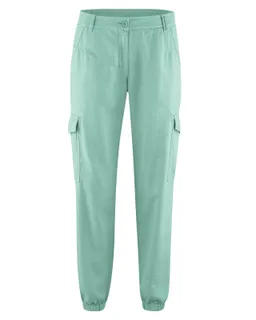 HempAge Hempage Damen vegan Sportliche Cargohose In Salbeigrün – Produktbild 1 von 1