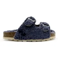 thies Vegane "thies ® Kids Organic Teddy Sandale" aus rec. PET & Biobaumwolle, Blue gey (blau grau), – Produktbild 1 von 1