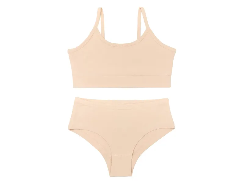Leela Cotton Leela Cotton Mädchen Bustier + Hipster, Natur, – Produktbild 1 von 1