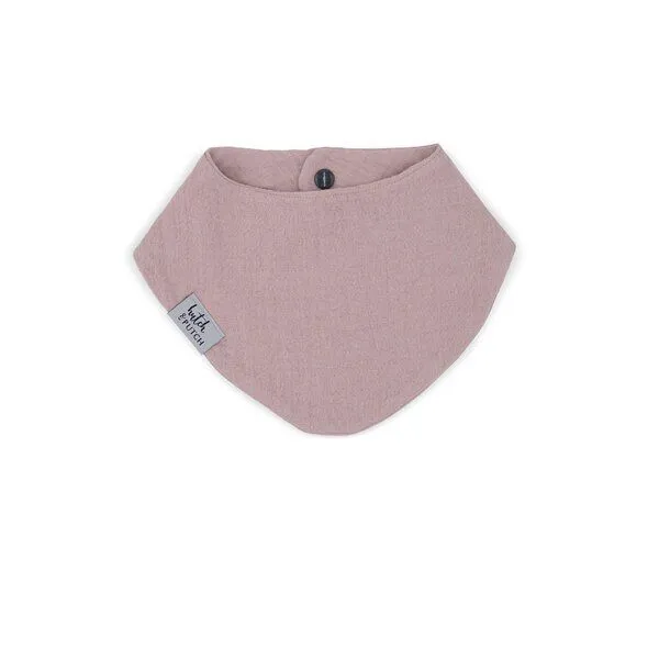 Hutch&Putch Hutch&Putch Musselin Lätzchen - Dreieckstuch mit Druckknopf für Baby (0-2 Jahre) aus 100% Bio-Baumwolle, Blush, – Produktbild 1 von 1