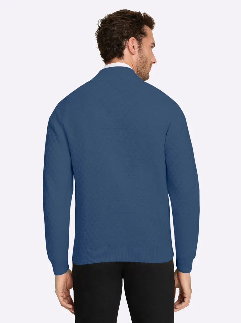 marco donati Strickjacke jeansblau, Jeansblau, – Produktbild 2 von 2