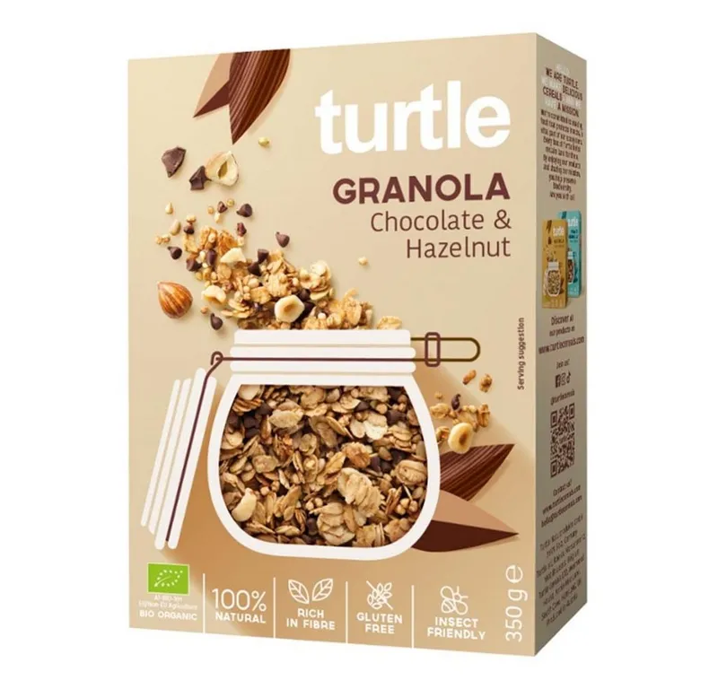 Turtle Turtle Cerealien Granola Chocolate & Hazelnut - Müsli mit Schokolade und Haselnuss 350g – Produktbild 1 von 1