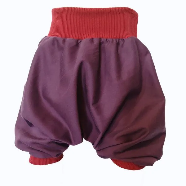 liebewicht liebewicht kurze Pumphose Sommerhose lila aus Bio Satin, Lila, – Produktbild 2 von 8
