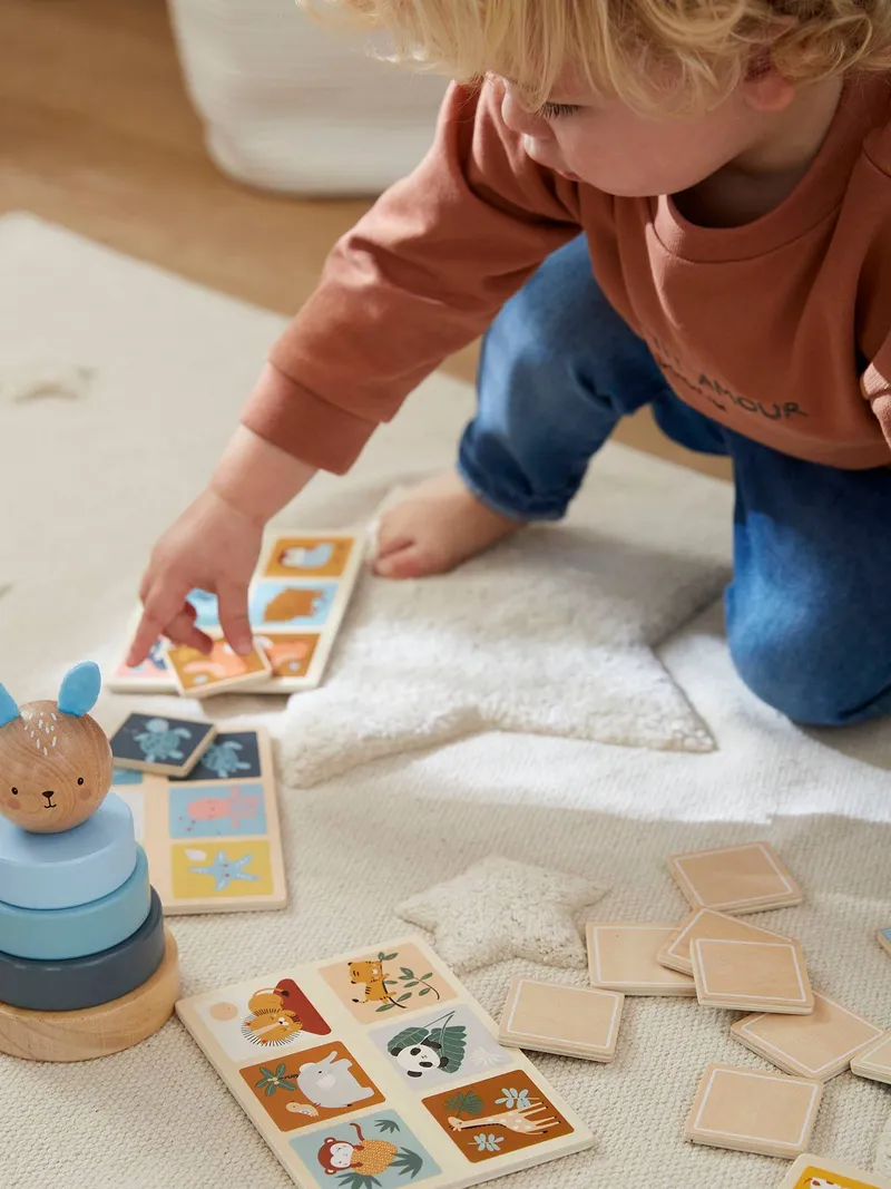 Vertbaudet Tier-Bingo, Beige, – Produktbild 1 von 4