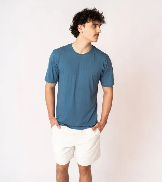 Gary Mash GARY MASH Herren Basicshirt aus Bambusviskose, 2er-set blau-grün, – Produktbild 4 von 4