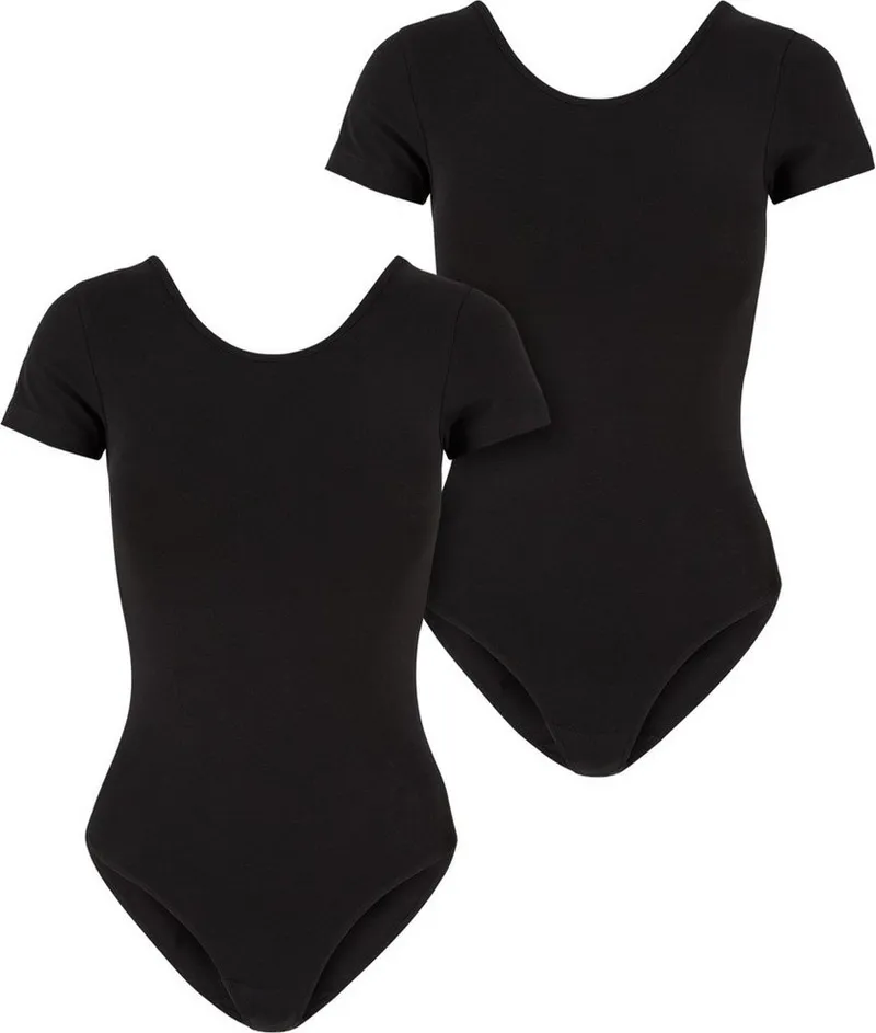 Urban Classics Urban Classics Body Ladies Organic Stretch Jersey Body 2-Pack, Schwarz, – Produktbild 1 von 4