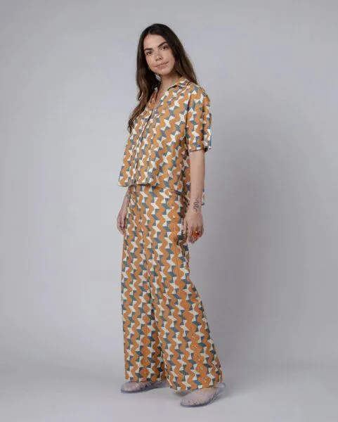Brava Fabrics Brava Fabrics Big Tiles Wide Leg Hose Topaz – Produktbild 1 von 4