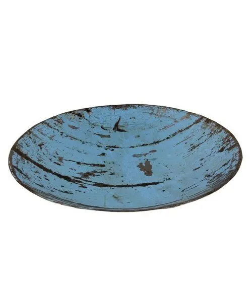 Moogoo Creative Africa Moogoo Creative Africa Upcycling Ölfass Schale 35cm, Türkis, – Produktbild 2 von 2