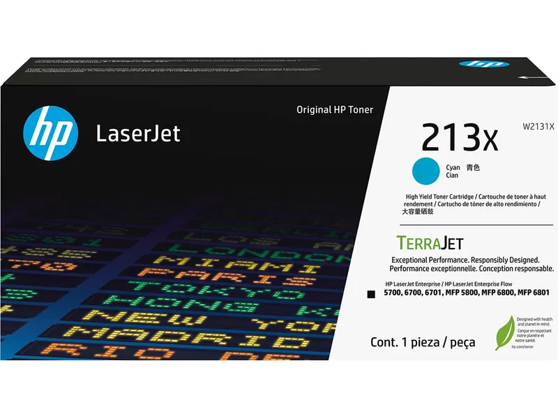 Hewlett Packard HP Druckkassette W2131X, Nr. 213X cyan – Produktbild 1 von 1