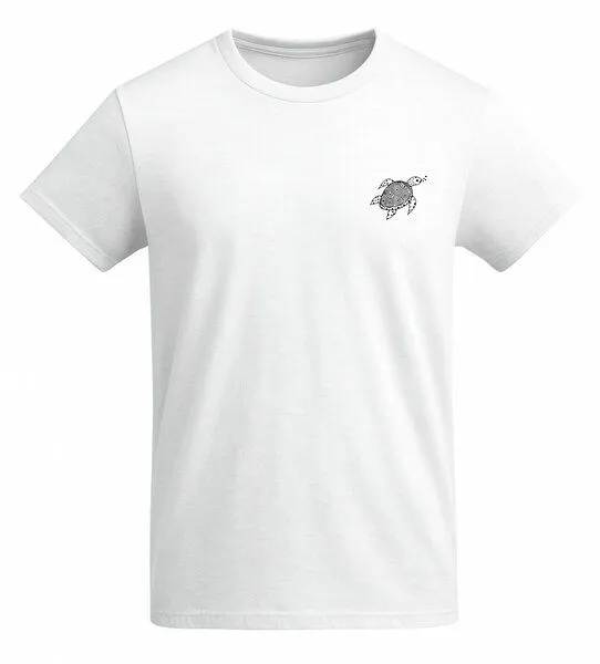 vis wear vis wear Die Schildkröte aus dem Ozean - Organic Shirt, Weiss, – Produktbild 4 von 4