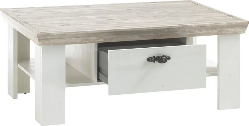 Home affaire Couchtisch Florenz, Breite ca. 109 cm, Weiß, – Produktbild 3 von 4