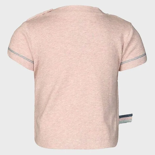 OrganicEra Baby S/S T-shirt 'OrganicEra' aus Bio-Baumwolle, Rose melange (rose), – Produktbild 4 von 4