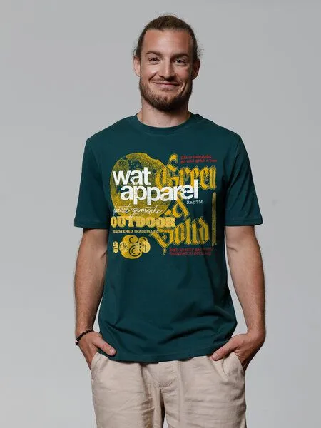 watapparel watapparel T-Shirt Unisex LIMITED EDITION LOGO PRINT 02, Glazed green, – Produktbild 2 von 4
