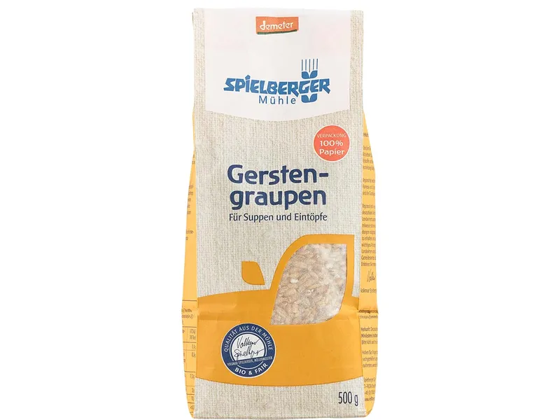 Spielberger Mühle Spielberger Mühle Bio-Gerstengraupen, 500 g – Produktbild 1 von 1