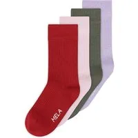 MELA MELA 4er-Pack Bio-Socken "Ripped", mix spring blossom, Gr. 39/42 – Produktbild 1 von 1