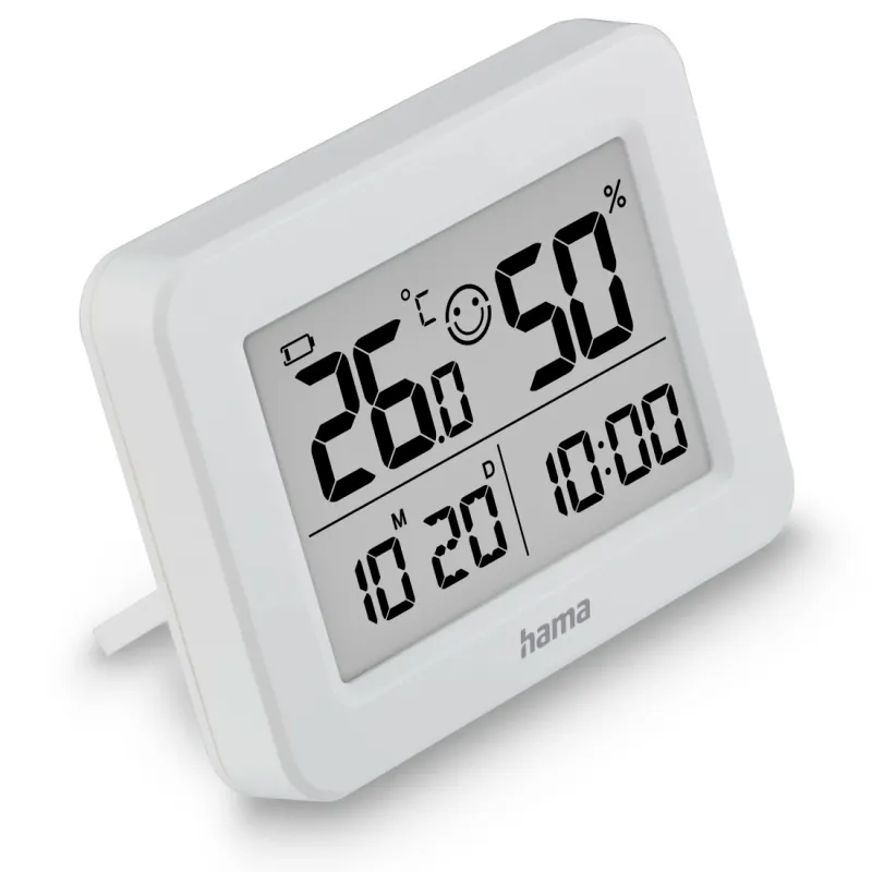 Hama Hama Thermometer und Hygrometer "Lefkada", Weiß – Produktbild 2 von 6